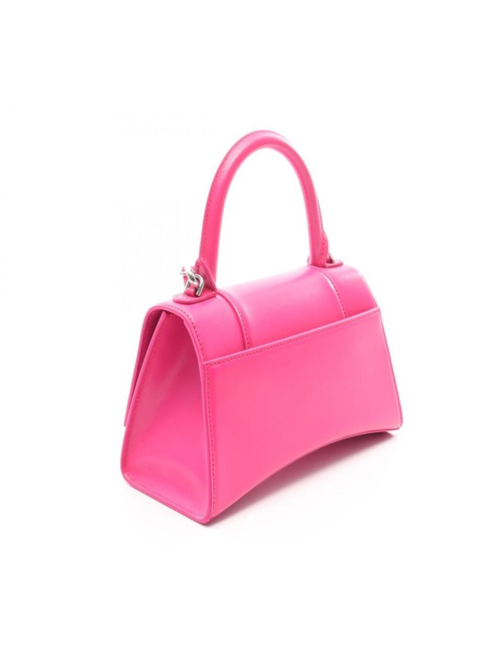 Balenciaga Handbag Hourglass Small 2-Way Fuchsia Pink Leather - Picture 2 of 14
